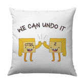 Ctrl Z Undo Pillow, Funny Computer Key Pillow, Programmer Gift, Coding Pillow, Nerdy Gift, Tech Gift, Geek Pillow, Cute Pillow, Decorative - Tawshia